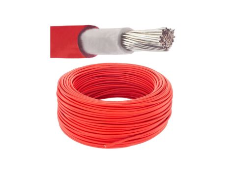 Kabel solarny fotowoltaiczny H1Z2Z2-K 1,0/1,5kV 4mm2 czerwony NEKU /25m/