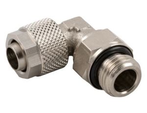 Obrotowa złączka pośrednia kolankowa gwint G 1/4 męskie, Wciskane 8 mm RS PRO 176-0964 /10szt./