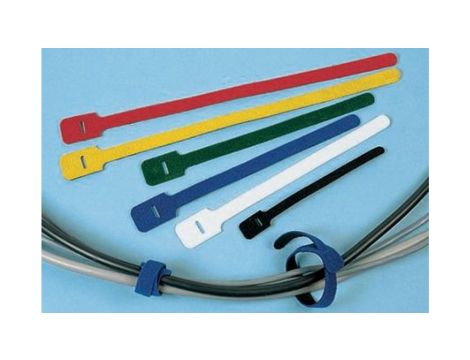 Opaska kablowa z rzepem Biały, 225mm 25 mm RS PRO Opaska kablowa 179-7171 /10szt./