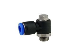 Adapter gwintowany typu Banjo gwint – rura, 1, Wciskane 4 mm, 9,9 kgf/cm, 990 kPa