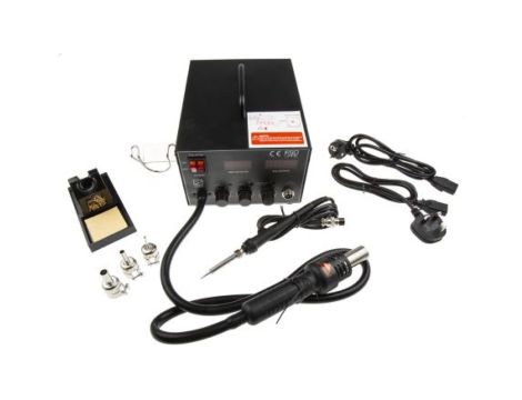 Stacja lutownicza, 2-wyjściowa, 220 → 240V, Typ F — wtyczka Schuko, typ G — brytyjski 3-stykowy, RS PRO +480C