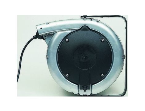 24m Przedłużacz bębnowy 24m 1,5 mm 0 gniazda z automatycznym zwijaniem 8A 230 V Czarny PVC Szpula kablowa