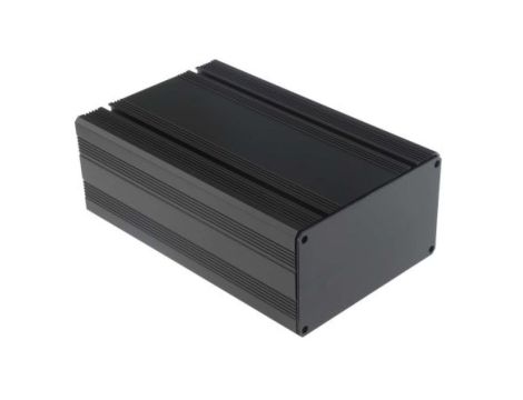 Obudowa urządzeń elektronicznych wentylowana, aluminiowa, Czarny, 165 x 105 x 61mm, RS PRO
