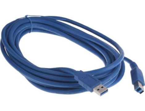 Kabel USB, dł. 5m, kolor: Niebieski