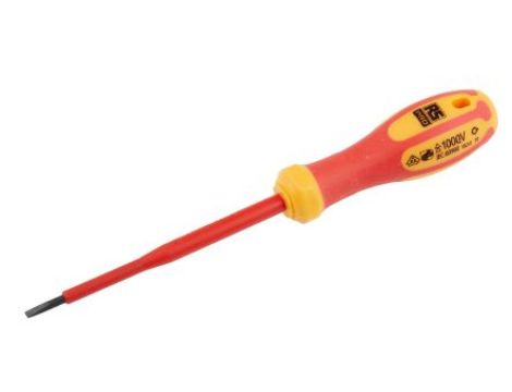 Wkrętak izolowany dla elektryka, grot Płaska 100 mm RS PRO