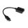 Kabel KVM, dł. 150mm - Męskie DisplayPort - Żeńskie VGA, kolor: Czarny, RS PRO