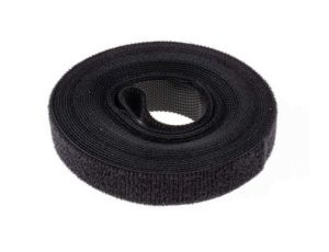 Taśma mocująca z rzepem Czarny, 5m 16 mm RS PRO Taśma