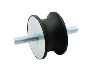 Nóżka z gwintem, M10, Ø 38mm, materiał: Guma naturalna 60Shore A, RS PRO