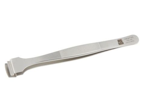 Pęseta, dł. 130, antymagnetyczna, materiał: Stal nierdzewna, RS PRO