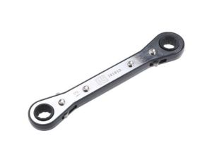 Klucz oczkowy z grzechotką, roz. 13 x 14 mm, materiał: Stal chromowo-wanadowa, RS PRO