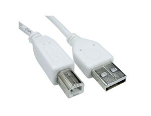 Kabel USB, dł. 0.8m, kolor: Biały