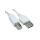 Kabel USB, dł. 0.8m, kolor: Biały