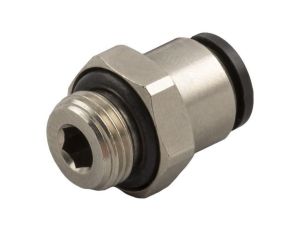 Adapter gwintowany prosty gwint – rura, 20 barów