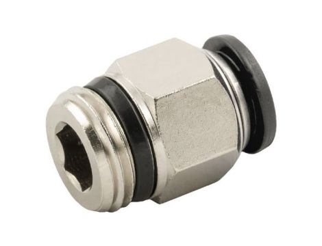 Adapter gwintowany prosty gwint – rura, 20 barów