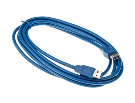 Przedłużacz USB, dł. 3m, kolor: Niebieski