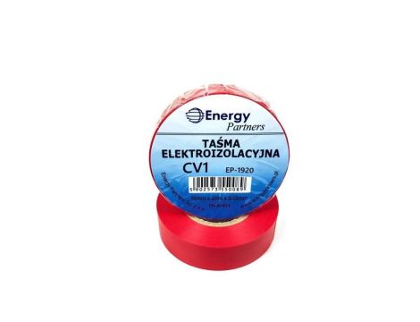 CV1 (EP-1920) CZE - taśma elektroizolacyjna PCW (19mm x 20m x 0.13mm) czerwona