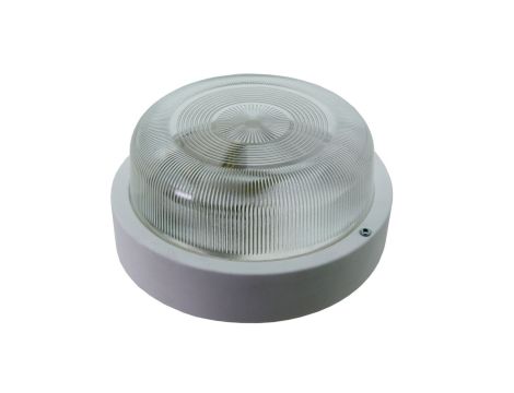 Oprawa VEGAS, E27, 100W, biała-polipropylen, klosz przeźroczysty-szkło, IP44 A2750