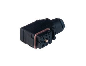 Złącze zasilające panelowe męski montaż tylny PCB z kołnierzem 6-pinowe (5+PE) 230 V AC/DC 6A GO 070 WF
