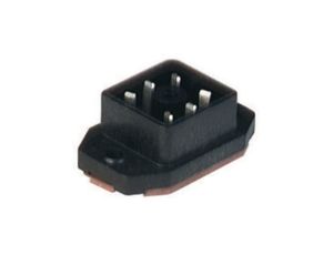 Złącze zasilające panelowe męski montaż tylny PCB 6-pinowy 230 V AC/DC 6A GO 60 FAV M