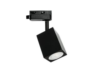Lampa OSCAR-Track-ALU-B/B-1F czarna z czarnym przegubem 1xgu10 LUXsystem-1F (na szynę jednofazową)