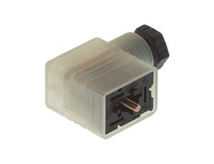 Gniazdo kablowe zaworowe przyłączeniowe z wskaźnikiem zadziałania (LED) z diodą flyback 2 + PE GML 209 NJ LED 120 VR YE schwarz