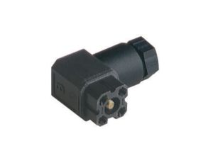 Złącze zasilające panelowe żeński montaż przedni z kołnierzem piny 4 (3+PE) 230 V AC/DC 10 A G 30 W 3 F schwarz