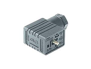 Gniazdo kablowe zaworowe przyłączeniowe z centralną śrubą M3x35 2 + PE PG 9 GMN 209 NJ grau