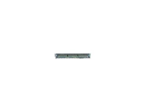 Patch panel FTP Cat6 24 porty, 1U, czarny