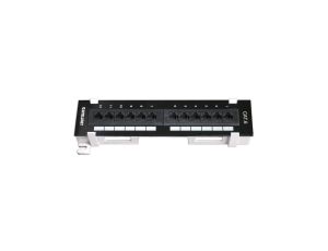 Patch Panel naścienny Cat6 UTP 12x RJ45 do szaf rack