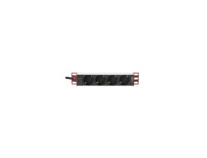 Listwa zasilająca do szaf Rack 10 , 1U, 4x gniazdo Schuko