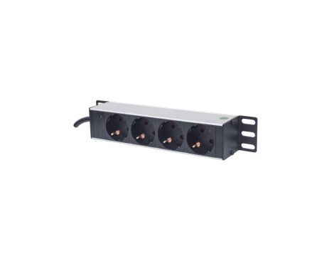 Listwa zasilająca Rack 10, 4 gniazda Schuko