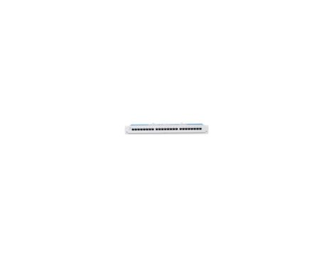 Patch Panel 1U Cat5e STP, 24 porty RJ45, szary