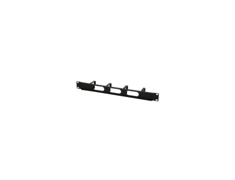 Organizer kabli 1U do szaf rack 19, 4x48mm, czarny