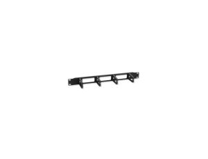 Organizer kabli 1U do szaf rack 19, 4x67mm, czarny
