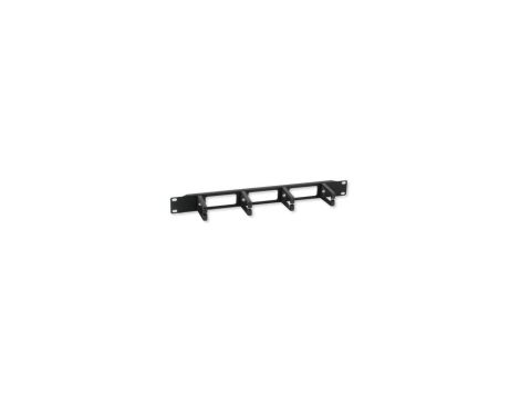 Organizer kabli 1U do szaf rack 19, 4x67mm, czarny