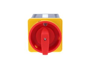 Łącznik krzywkowy 80A przełącznik rozruchowy trójfazowy 0 Y A mocowany do pulpitu czoło zamykane żółto-czerwone SK80-4.831\P08