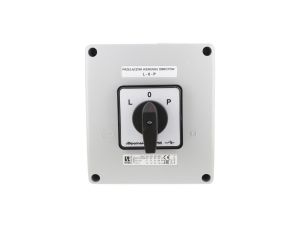 Łącznik krzywkowy 80A przełącznik zmiany kierunku obrotów L-O-P w obudowie OB18 SK80-3.8368\OB18