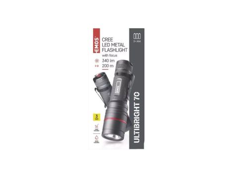 Latarka metalowa CREE LED Ultibright 70 340lm 3xAAA P3170