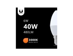 Żarówka LED E14 C37 6W 230V 3000K 480lm Forever Light RTV003447