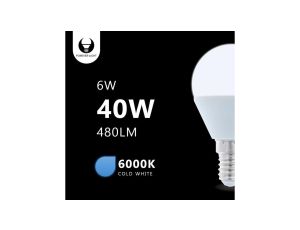 Żarówka LED E14 G45 6W 6000K 480lm Forever Light RTV003454