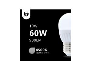 Żarówka LED E27 G45 10W 230V 4500K 900lm ceramiczna Forever Light RTV003470