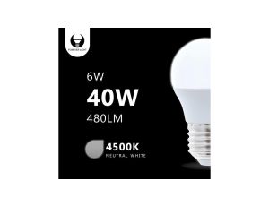 Żarówka LED E27 G45 6W 4500K 480lm Forever Light RTV003473