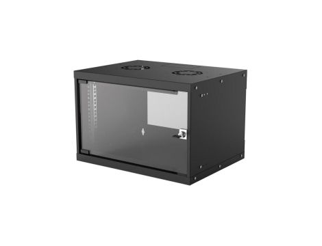 Szafa Wisząca 6U 540x400 Rack 19 Basic Flatpack Czarna