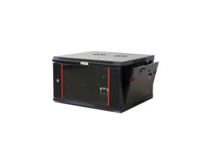 Szafka wisząca złożona 6U 600x450 rack 19 drzwi szkło czarna
