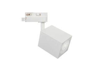 Lampa OSCAR-Track-ALU-W/W-1F biała z białym przegubem 1xgu10 LUXsystem-1F (na szynę jednofazową)