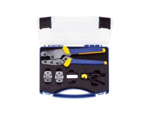 Zaciskarka do złącz MC4, Zaciskarka KLAUKE do złączek MC4, MC3 - SOLAR, pozycjoner do mc4 / ściągacz izolacji 1,5-6 mm2 /K907MC