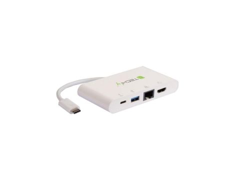 Adapter USB-C do 4K HDMI, Gigabit RJ45, USB-A, USB-C PD 60W