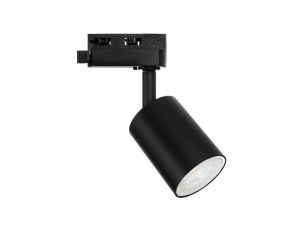 Lampa SIENA-Track-ALU-B/B-1F czarna z czarnym przegubem 1xgu10 LUXsystem-1F (na szynę jednofazową)