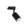 Lampa SIENA-Track-ALU-B/B-1F czarna z czarnym przegubem 1xgu10 LUXsystem-1F (na szynę jednofazową)