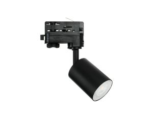 Lampa SIENA-Track-ALU-B/B-3F czarna z czarnym przegubem 1xgu10 LUXsystem-3F (na szynę trzyfazową)